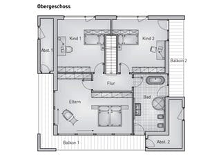 Massivhaus Stadthaus 22.78 von hebelHAUS Schlüsselfertig ab 491000€, Stadtvilla Grundriss 2
