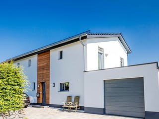 Fertighaus Passivhaus mit familiären Touch von Hausbau Heggemann Schlüsselfertig ab 450000€, Außenansicht 1