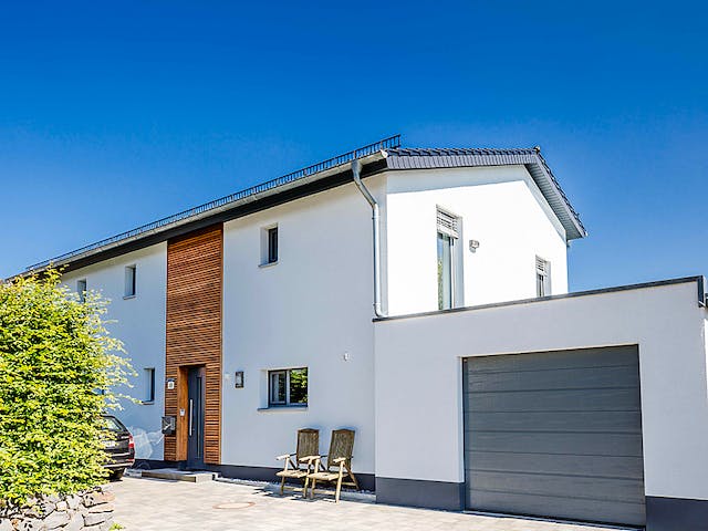Fertighaus Passivhaus mit familiären Touch von Hausbau Heggemann Schlüsselfertig ab 450000€, Außenansicht 1