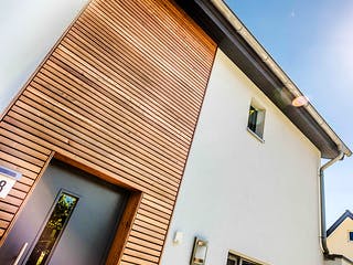 Fertighaus Passivhaus mit familiären Touch von Hausbau Heggemann Schlüsselfertig ab 450000€, Außenansicht 3