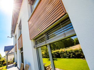 Fertighaus Passivhaus mit familiären Touch von Hausbau Heggemann Schlüsselfertig ab 450000€, Außenansicht 4