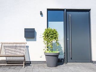 Fertighaus Versetztes Pultdach in Wellingholzhausen von Hausbau Heggemann Schlüsselfertig ab 450000€, Außenansicht 4