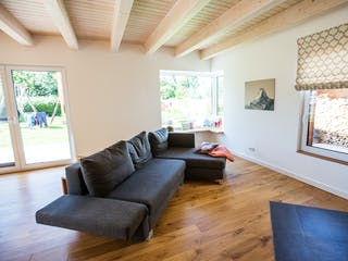Fertighaus Sonnenhaus in Osnabrück von Hausbau Heggemann Schlüsselfertig ab 500000€, Satteldach-Klassiker Innenansicht 1