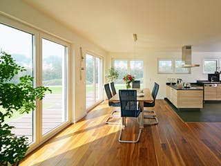 Fertighaus Heidelberg von Keitel-Haus, Pultdachhaus Innenansicht 1