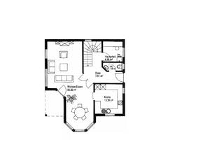 Fertighaus Heidenheim von Iller-Haus Schlüsselfertig ab 222000€, Satteldach-Klassiker Grundriss 2
