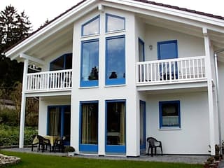 Fertighaus Heidi von Ludwig Andrä Holzbau Schlüsselfertig ab 287252€, Satteldach-Klassiker Außenansicht 4