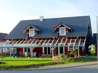 Fertighaus Heike von Holzhaus Rosskopf Schlüsselfertig ab 599000€, Blockhaus Außenansicht 2