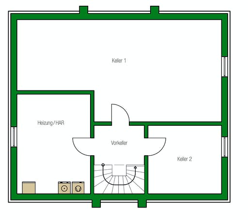 Massivhaus Dresden von HELMA MASSIVHAUS Schlüsselfertig ab 323300€, Stadtvilla Grundriss 3