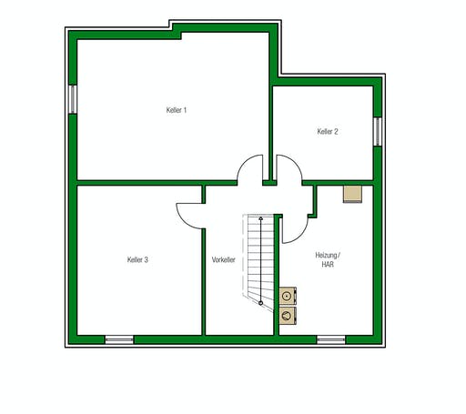 Massivhaus Florenz von HELMA MASSIVHAUS Schlüsselfertig ab 403750€, Stadtvilla Grundriss 3