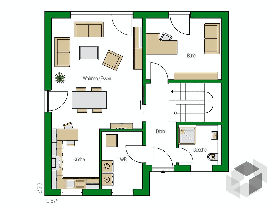 Modena von HELMA Eigenheimbau AG Grundriss