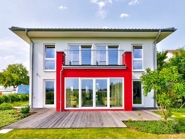 Massivhaus Strasbourg von HELMA MASSIVHAUS Schlüsselfertig ab 490300€, Stadtvilla Außenansicht 5
