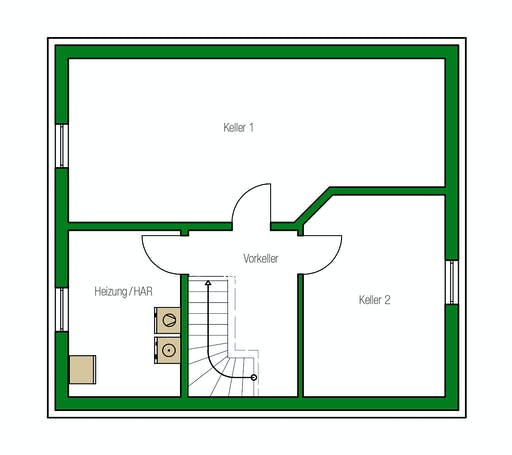 Massivhaus Toulouse von HELMA MASSIVHAUS Schlüsselfertig ab 274950€, Stadtvilla Grundriss 3