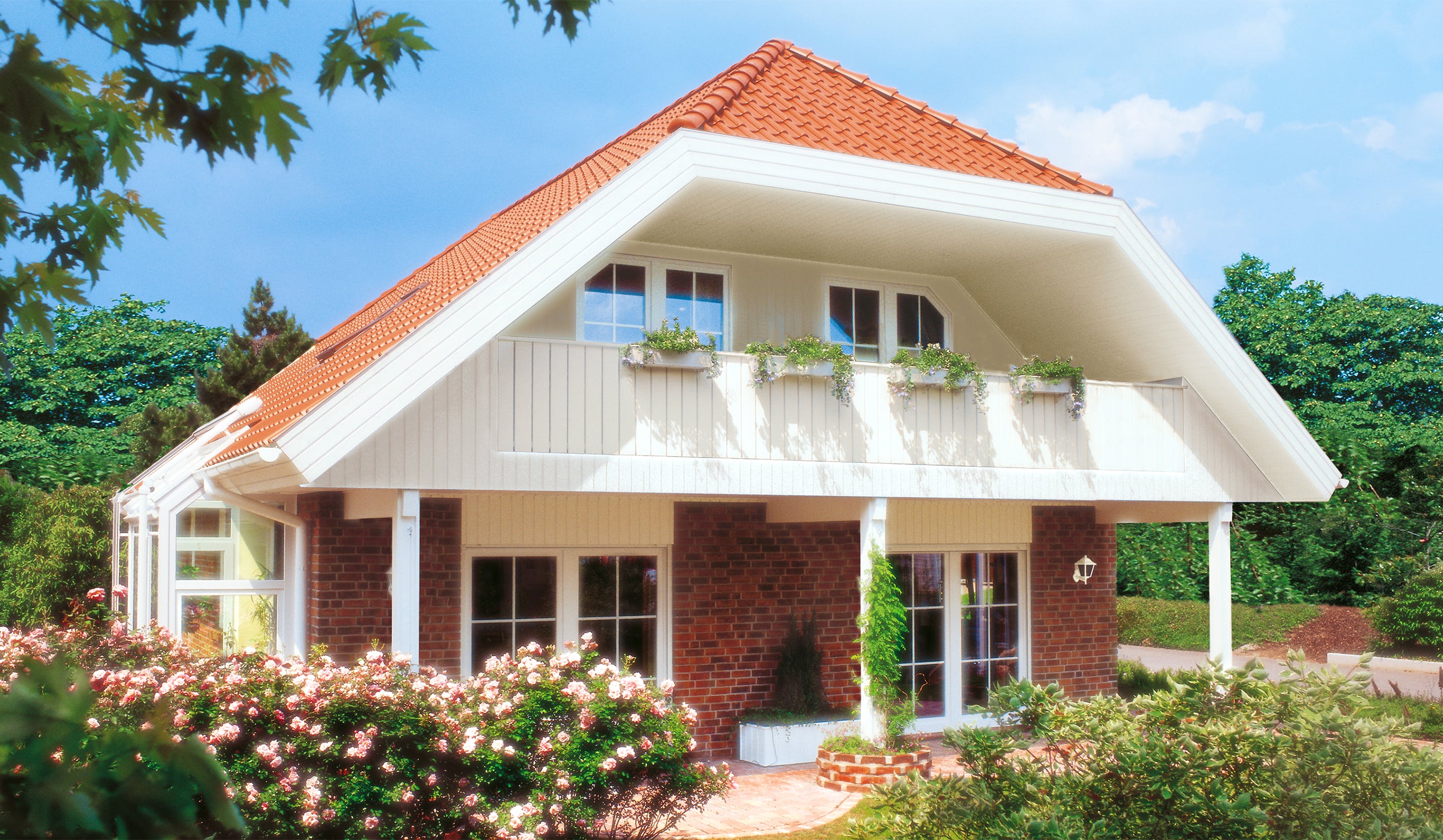 Fertighaus Helsinki von Danhaus Deutschland Schlüsselfertig ab 407915€, Satteldach-Klassiker Außenansicht 2