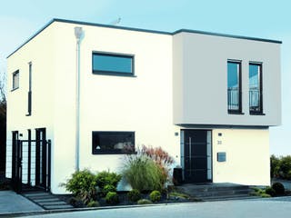 Massivhaus Berlin von HELSTI Massivhaus Schlüsselfertig ab 324000€, Cubushaus Außenansicht 3