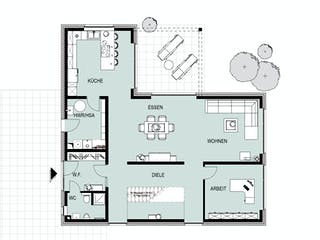Massivhaus Davensberg von HELSTI Massivhaus Schlüsselfertig ab 401000€, Satteldach-Klassiker Grundriss 1