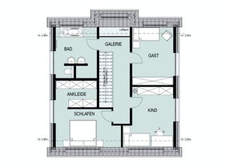 Massivhaus Hacheney von HELSTI Massivhaus Schlüsselfertig ab 307000€, Satteldach-Klassiker Grundriss 2