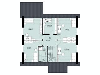 Massivhaus Lindau von HELSTI Massivhaus Schlüsselfertig ab 378000€, Satteldach-Klassiker Grundriss 2