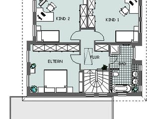 Massivhaus Stuttgart von HELSTI Massivhaus Schlüsselfertig ab 311000€, Stadtvilla Grundriss 1