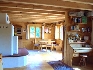 Fertighaus Herbst von Holzhaus Rosskopf Schlüsselfertig ab 349000€, Blockhaus Innenansicht 2