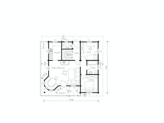 Fertighaus Hochalpe von TIROLIA Ausbauhaus ab 100965€, Blockhaus Grundriss 1