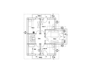 Fertighaus Hochkönig von TIROLIA Ausbauhaus ab 142962€, Blockhaus Grundriss 1