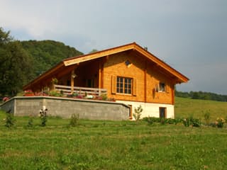 Blockhaus Hohenstaufen von Rems-Murr-Holzhaus Schlüsselfertig ab 257131€, Blockhaus Außenansicht 3