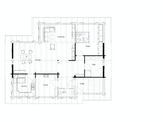Blockhaus Hohenstaufen von Rems-Murr-Holzhaus Schlüsselfertig ab 257131€, Blockhaus Grundriss 1