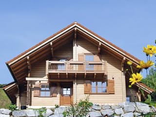 Blockhaus Doll B113 von Frammelsberger R. Ingenieur-Holzbau, Blockhaus Außenansicht 3