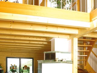 Blockhaus Zerweck B131 von Frammelsberger R. Ingenieur-Holzbau, Blockhaus Innenansicht 1