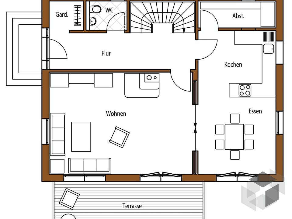 B136 Hodapp von Frammelsberger HOLZHAUS Grundriss