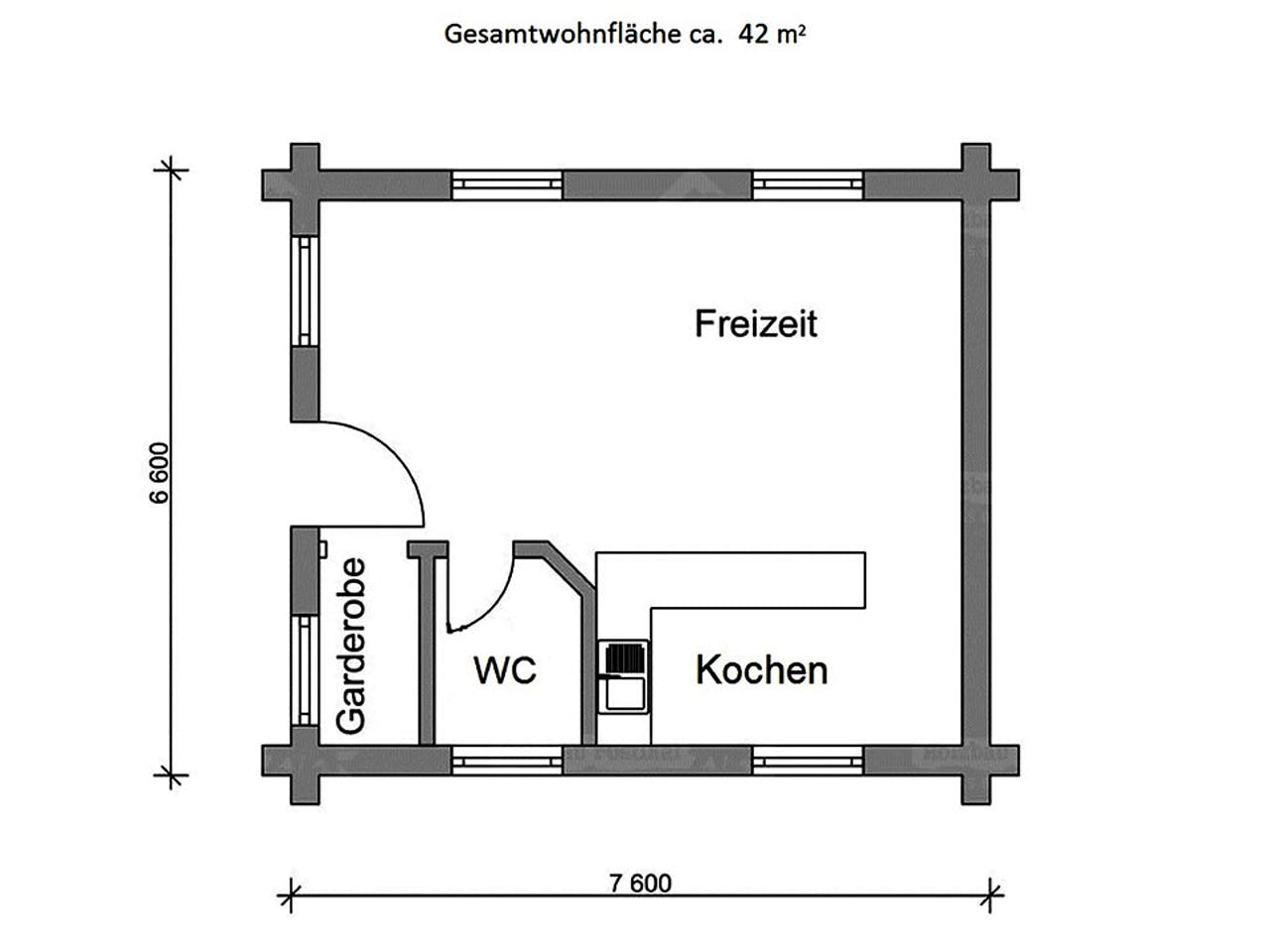 Niedlicher Bauernhof Duschvorhang – Hochlandkuh & Windmühlen Design, 180x180 Cm, Mit Haken