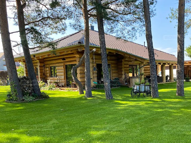 Blockhaus Blockhaus Potsdam von Holzbau rustikal - Blockhäuser Bausatzhaus ab 158175€, Blockhaus Außenansicht 4