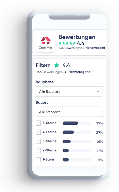 Fertighaus.de Funktion - Anbieterbewertungen