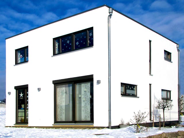 Fertighaus Homestory 044 von LEHNER HAUS Schlüsselfertig ab 322270€, Cubushaus Außenansicht 1 Fertighaus Homestory 044 von LEHNER HAUS Schlüsselfertig ab 322270€, Cubushaus Außenansicht 1