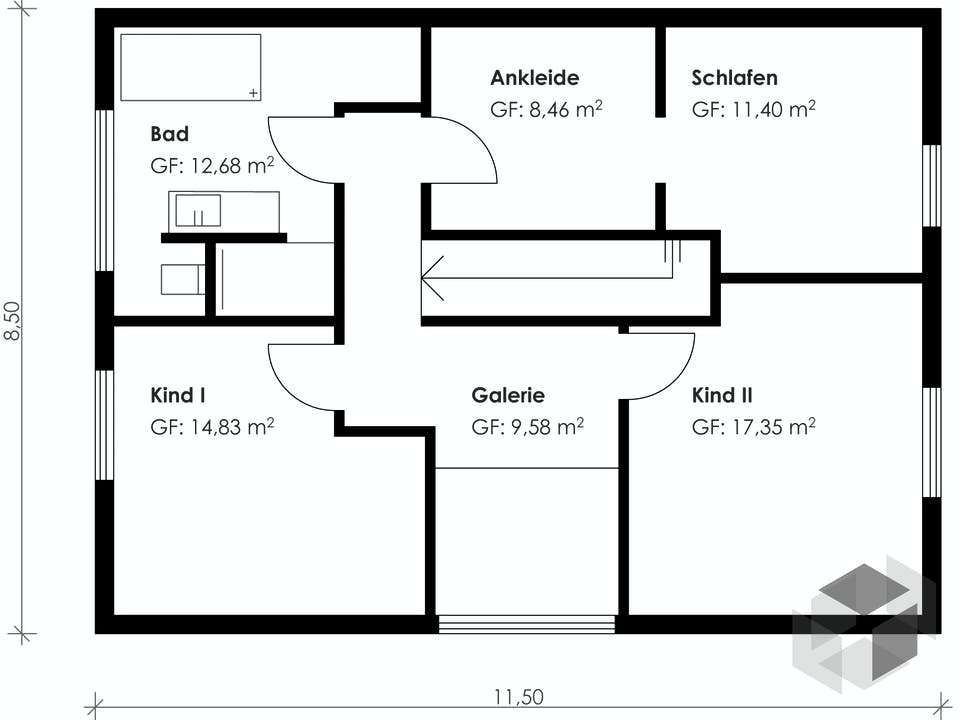 Homestory 139 von Lehner Haus Grundriss