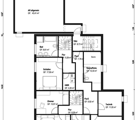 Fertighaus Homestory 173 von Lehner Haus Schlüsselfertig ab 972400€, Satteldach-Klassiker Grundriss 3