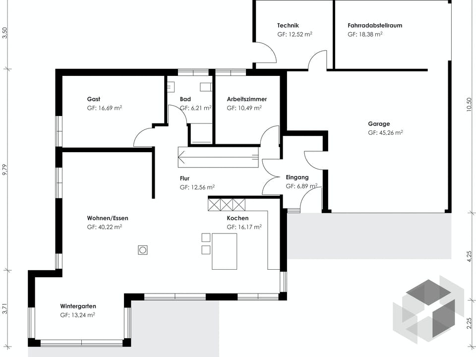 Homestory 175 von Lehner Haus Grundriss
