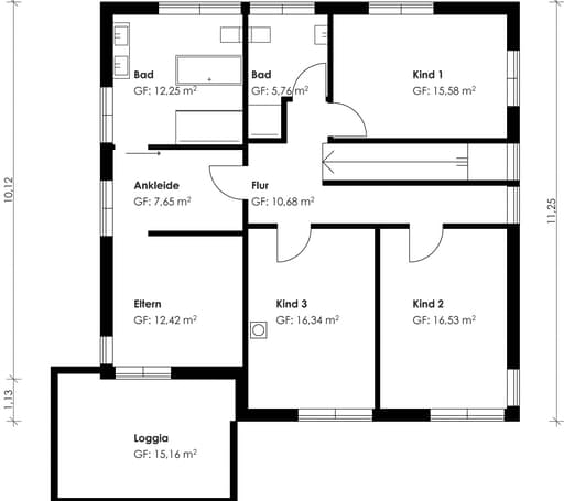 Fertighaus Homestory 175 von Lehner Haus Schlüsselfertig ab 421800€, Stadtvilla Grundriss 2