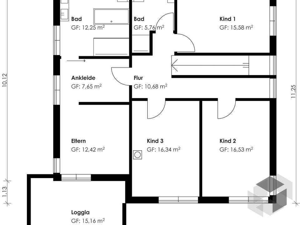 Homestory 175 von Lehner Haus Grundriss