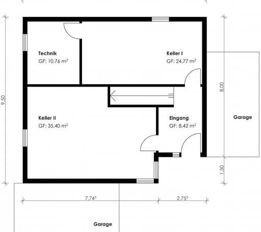 Fertighaus Homestory 188 von Lehner Haus Schlüsselfertig ab 282000€, Satteldach-Klassiker Grundriss 3