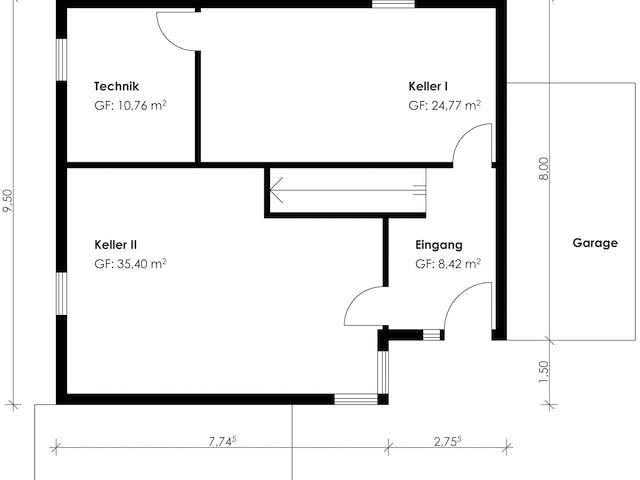 Fertighaus Homestory 188 von Lehner Haus Schlüsselfertig ab 366600€, Satteldach-Klassiker Grundriss 3