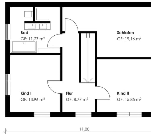 Fertighaus Homestory 190 von Lehner Haus Schlüsselfertig ab 307000€, Satteldach-Klassiker Grundriss 1