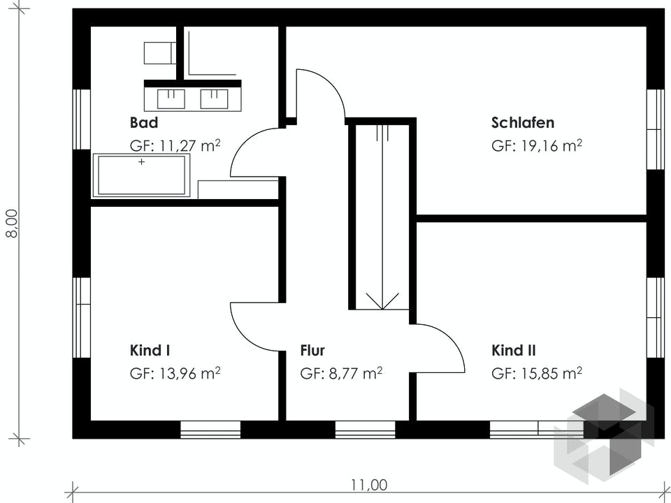 Homestory 190 von Lehner Haus Grundriss