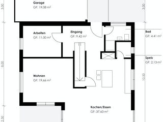 Fertighaus Homestory 190 von Lehner Haus Schlüsselfertig ab 399100€, Satteldach-Klassiker Grundriss 2