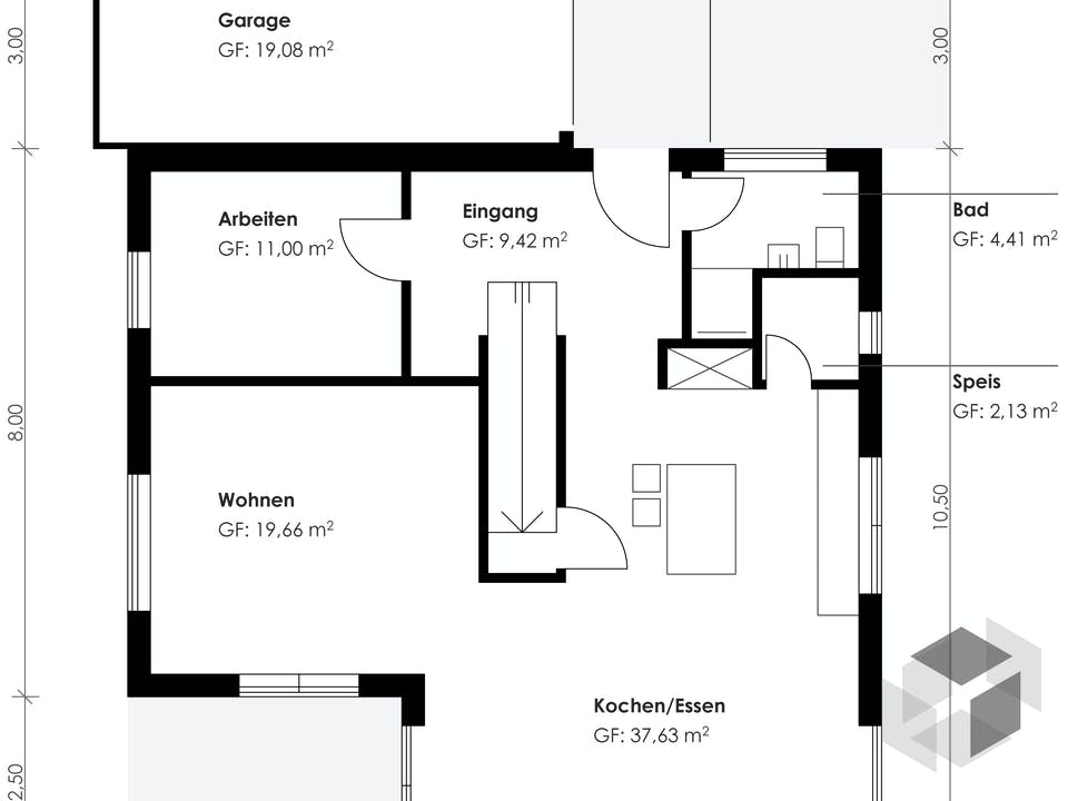 Homestory 190 von Lehner Haus Grundriss