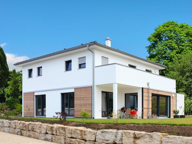 Fertighaus Homestory 227 von LEHNER HAUS Schlüsselfertig ab 468910€, Stadtvilla Außenansicht 1