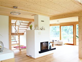 Fertighaus Homestory 308 von Lehner Haus Schlüsselfertig ab 538720€, Fachwerk Innenansicht 1