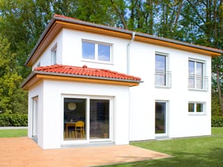 Fertighaus Homestory 309 von Lehner Haus Schlüsselfertig ab 355940€, Stadtvilla Außenansicht 1