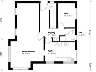 Fertighaus Homestory 309 von Lehner Haus Schlüsselfertig ab 355940€, Stadtvilla Grundriss 2