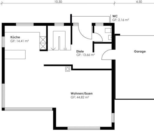 Fertighaus Homestory 348 von Lehner Haus Schlüsselfertig ab 440115€, Satteldach-Klassiker Grundriss 2